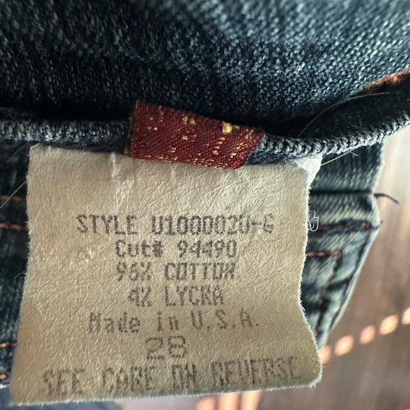 Y2K 7 For All Mankind Star Back Bootcut Jeans RARE style ⭐️ 7FAMK 28 NYM Vintage - Picture 15 of 15